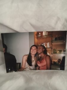 Benedicty with her flatmate